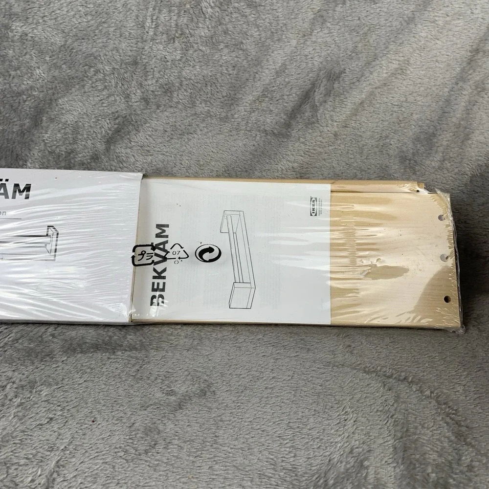 Ikea Bekvam Wall Mounted Spice Rack Light Wood Aspen Sealed NEW One Spice Shelf